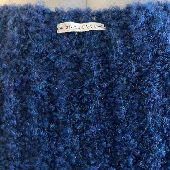 HUMILITY made in Italy Beautiful royal blue mohair/wool blend sweater NWT - Picture 6 of 13